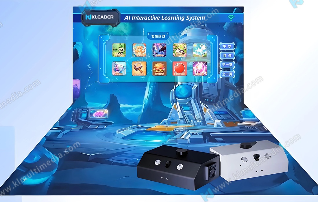 Dual-Fold Screens Projection Classroom