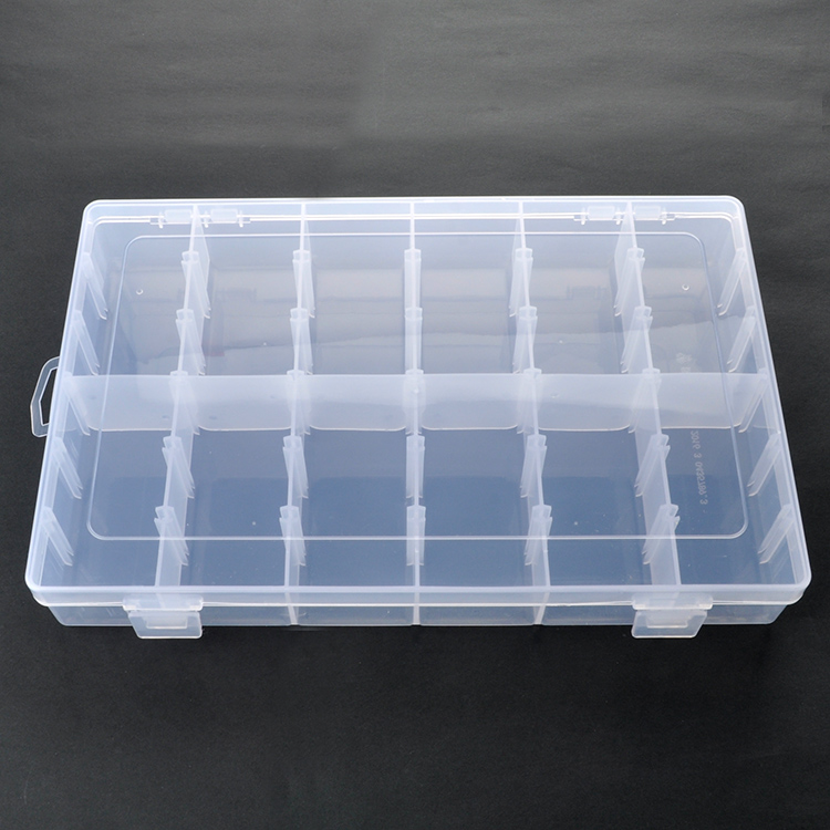 12 Grid Plastic Organizer Box 27.5x17.5x4.5cm