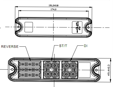 đ&egrave;n nhấp nh&aacute;y xe tải