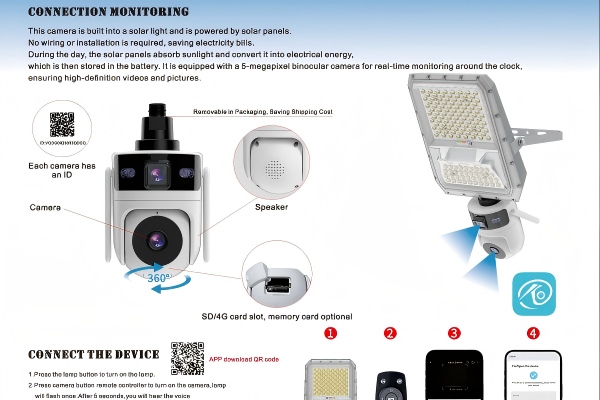 Солнечный прожектор с камерой