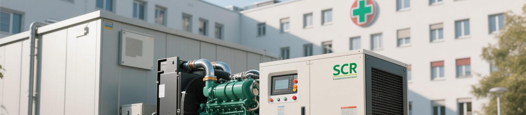 M&aacute;y ph&aacute;t điện diesel hiện đại với hệ thống SCR được lắp đặt tại đ&ocirc; thị Ch&acirc;u &Acirc;u