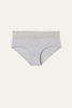 Grey Sp&euml;tzekleeder Material fir Dammen Underwear