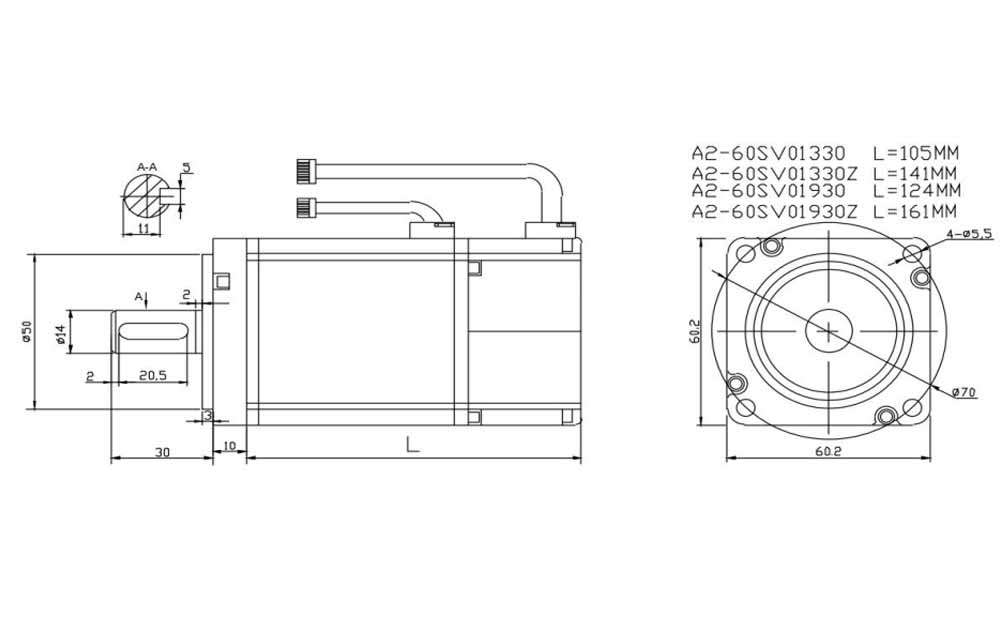 Servomotore CA S2M-60SVT01330