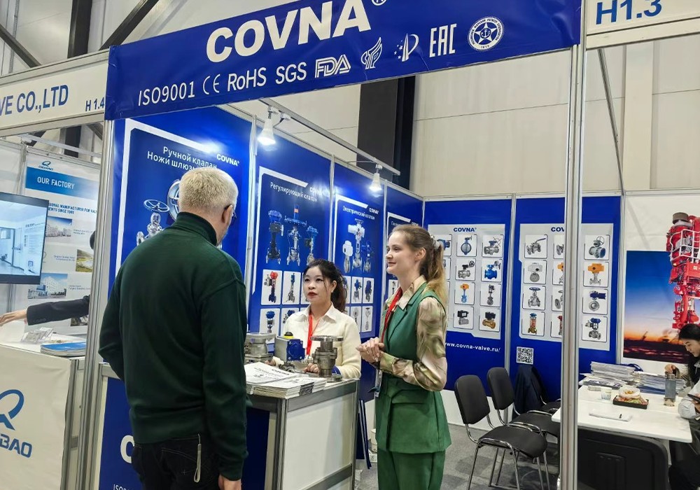 COVNA تعرض حلول الصمامات في معرض ROS GAS في سانت بطرسبرغ2