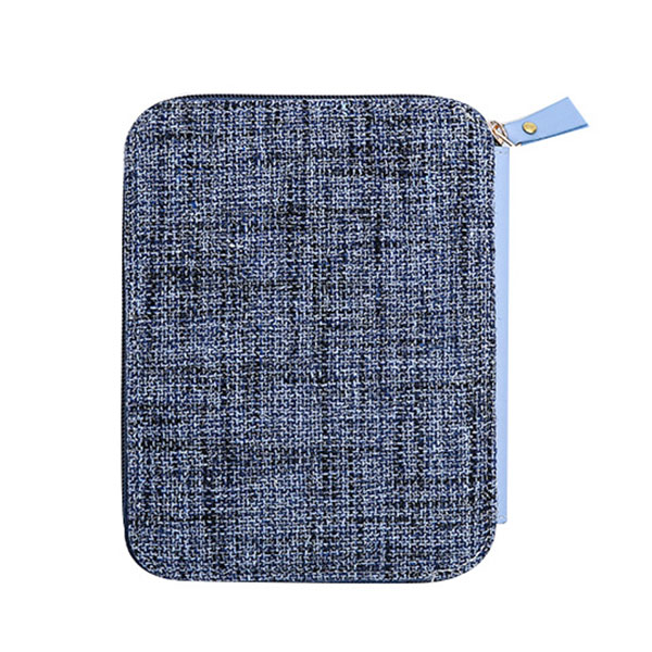Woven cotton linen notebook
