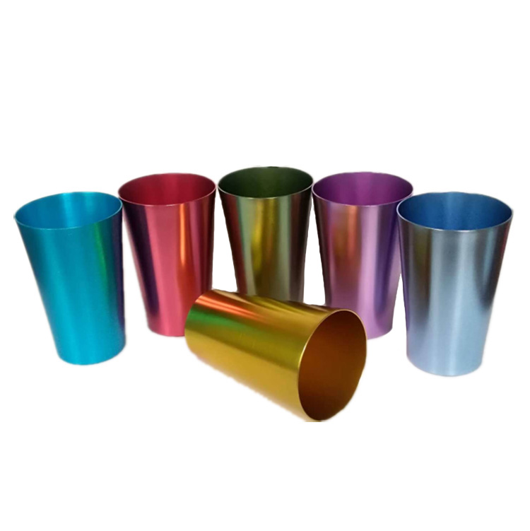 Food Grade Colored Mental Aluminum Water Cup Beer Mug