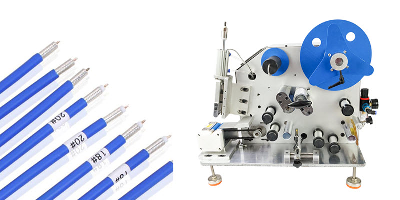 Automatic Label Wrap-around Machine for Wire and Cable 