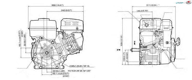 Subaru Robin Motor Parçaları Diyagramı