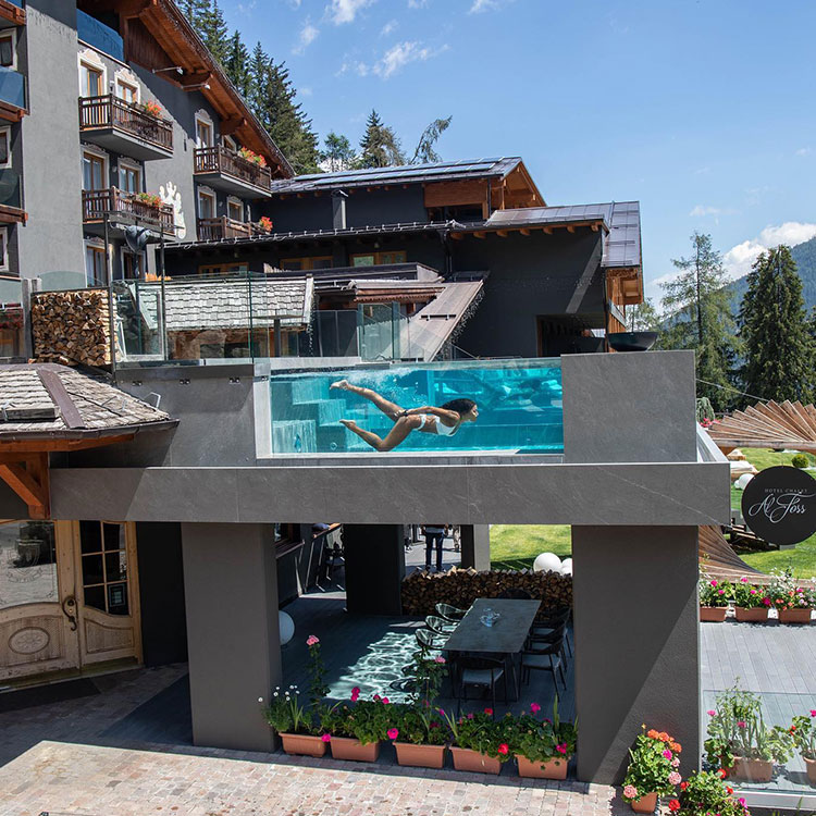 Bwawa la kuogelea la Acrylic 