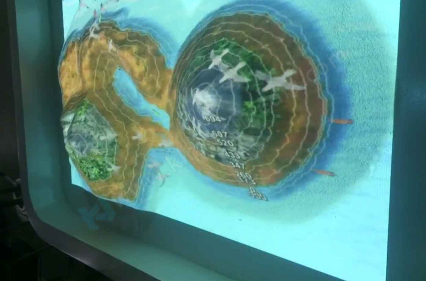 طاولة الرمل الطبوغرافية