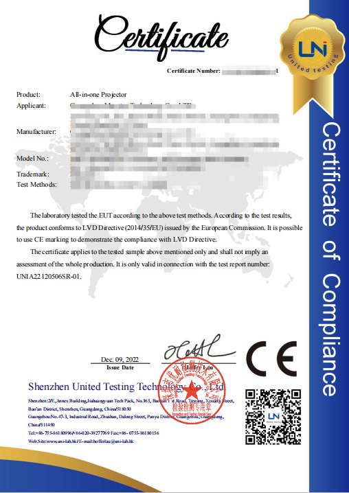 CE certificate