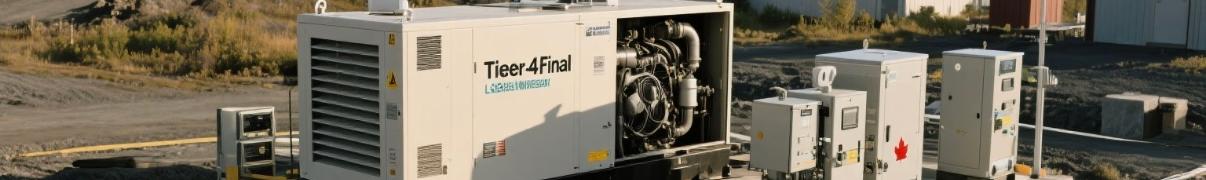 Gerador diesel Tier 4 Final instalado em local de minera&ccedil;&atilde;o canadense