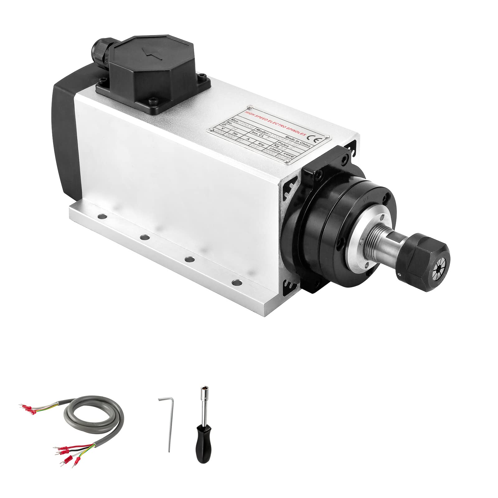 Moteur de broche refroidi par l'air