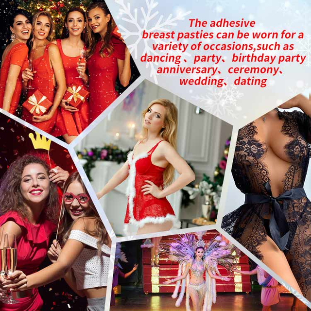 크리스마스 섹시한 젖꼭지 커버