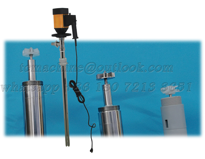 130L/min barrel pump for low viscosity liquid with PPHT / PVDF / stainless steel tube 