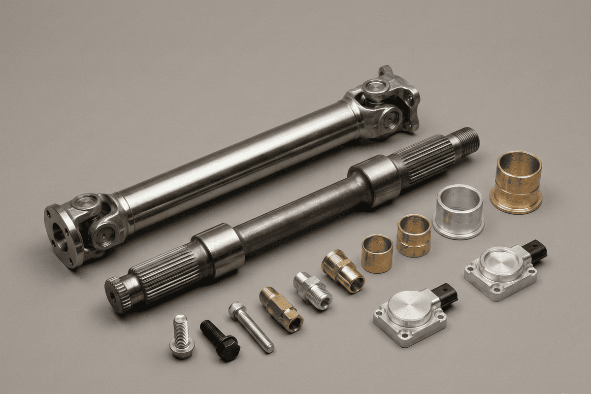 Typische CNC-Drehteile f&uuml;r Automobilkomponenten