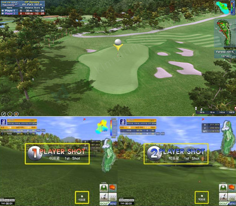 محاكاة ملعب الجولف الافتراضي