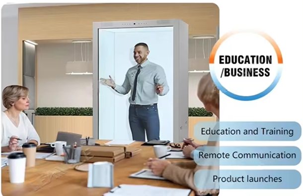 مؤتمر الهولوجرام على شاشة LCD شفافة