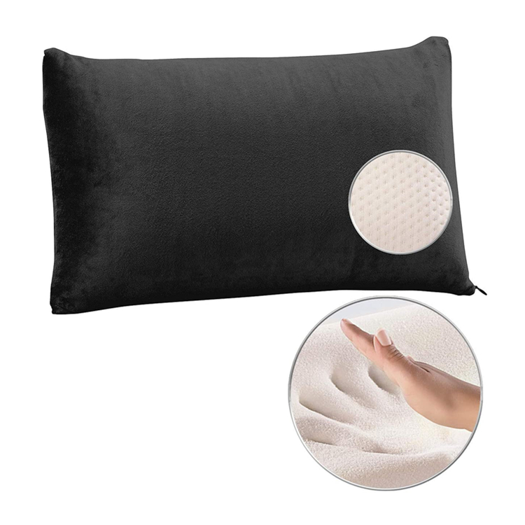 Factory Convenient Portable Shredded Memory Foam Pillow With Washable Cover 