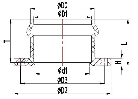 PVC Faucet Flange សម្រាប់ការតភ្ជាប់ 1