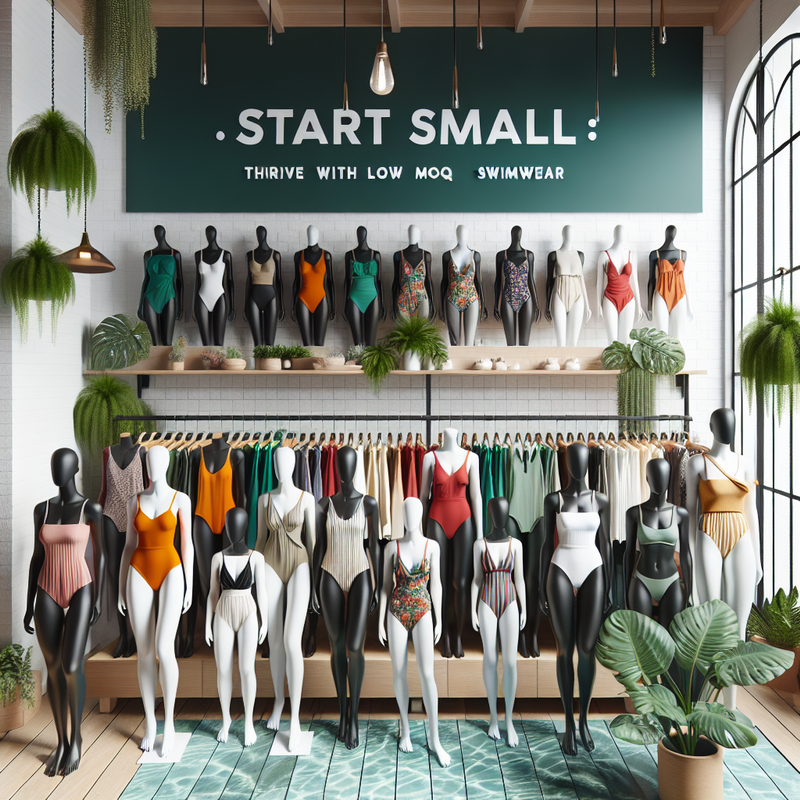 ابدأ صغيرًا: ازدهر باستخدام ملابس السباحة ذات الحد الأدنى للطلب