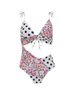 Flower Pattern Swimsuit