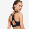 Ho&euml; Crossback Dames Sport Bra Swart