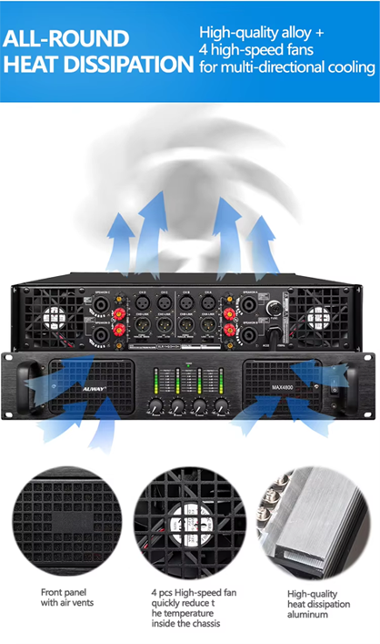 Amplificateur 4 canaux 600 W
