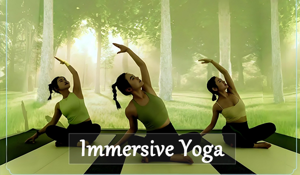 immersive yoga room