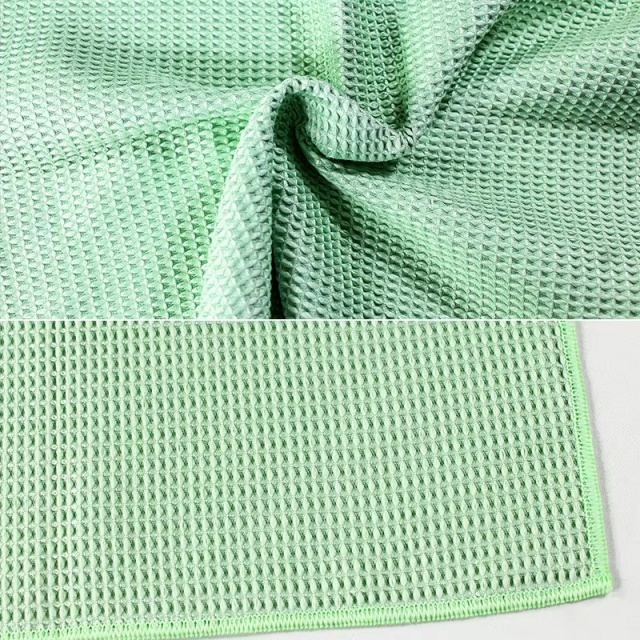Toalla tipo gofre absorbente reutilizable de microfibra (5)