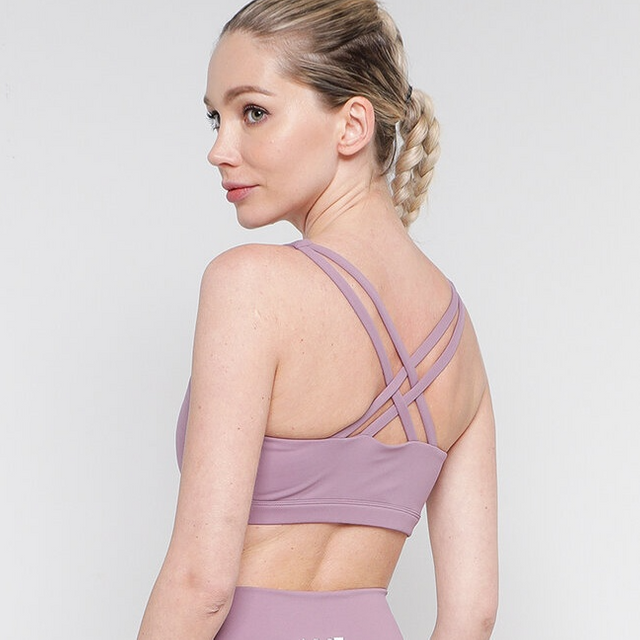 Strappy Lady Sports BH Lilla
