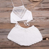 Gebl&uuml;mter Tank-Top-Badeanzug-Tankini