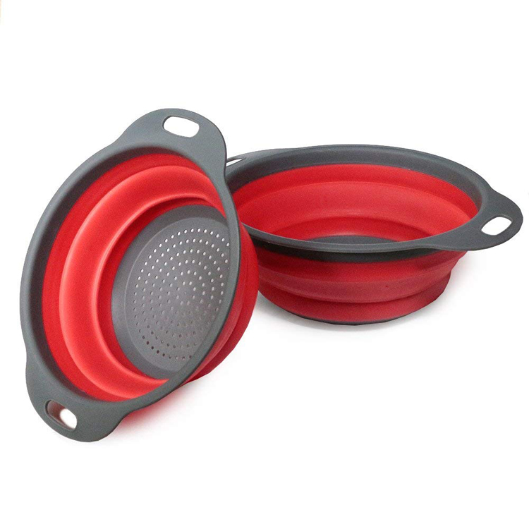 Dishwasher Safe Kitchen Silicone Collapsible Colander Set Buy