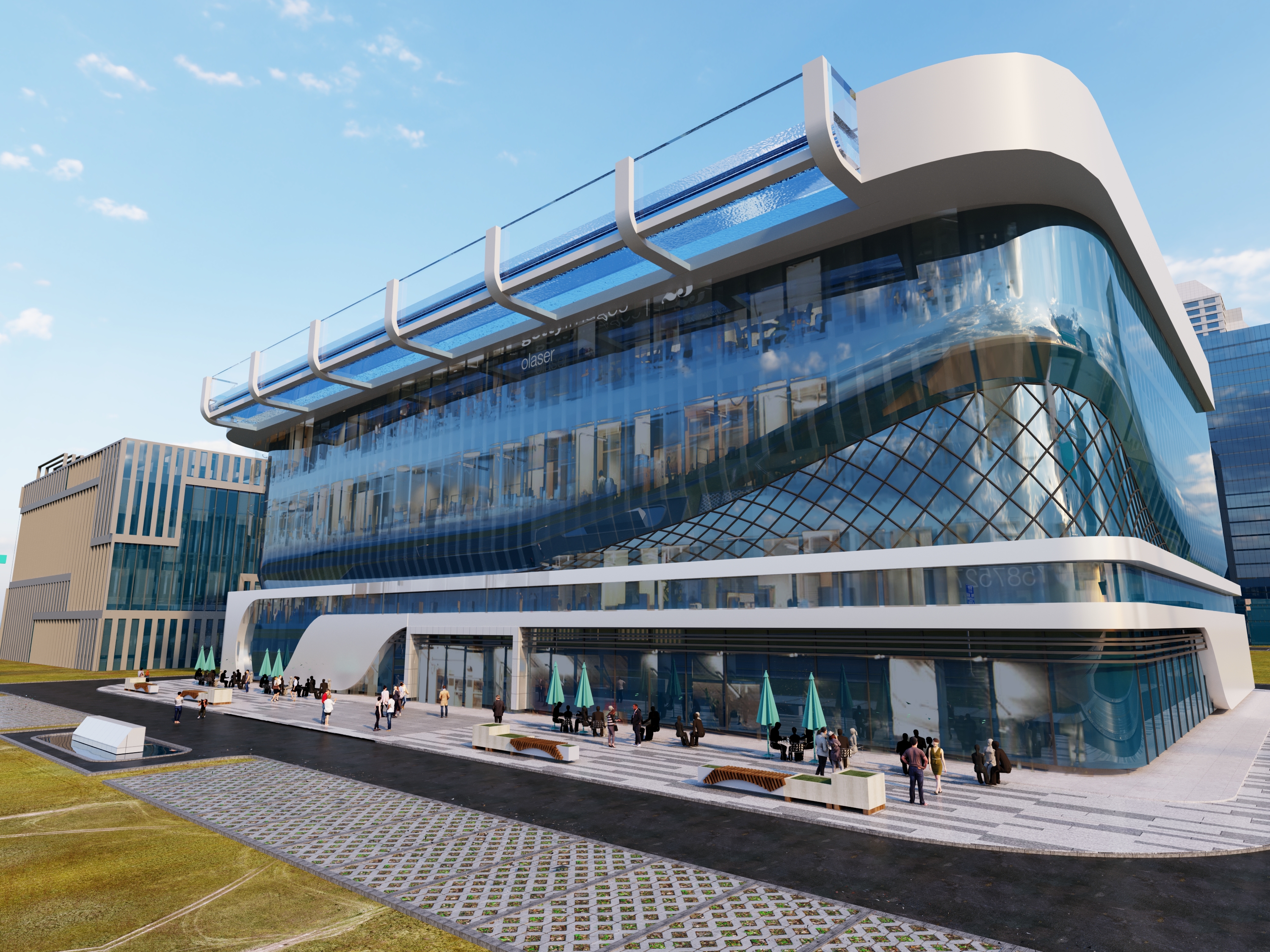 สระว่ายน้ำรูปตัว L