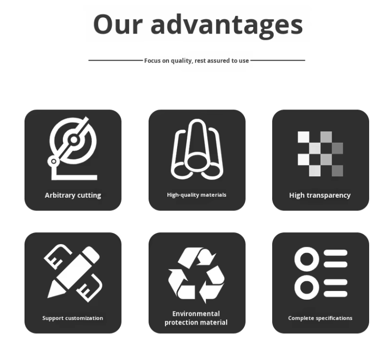 Virdeeler vun PC PMMA Komposit Verwaltungsrot