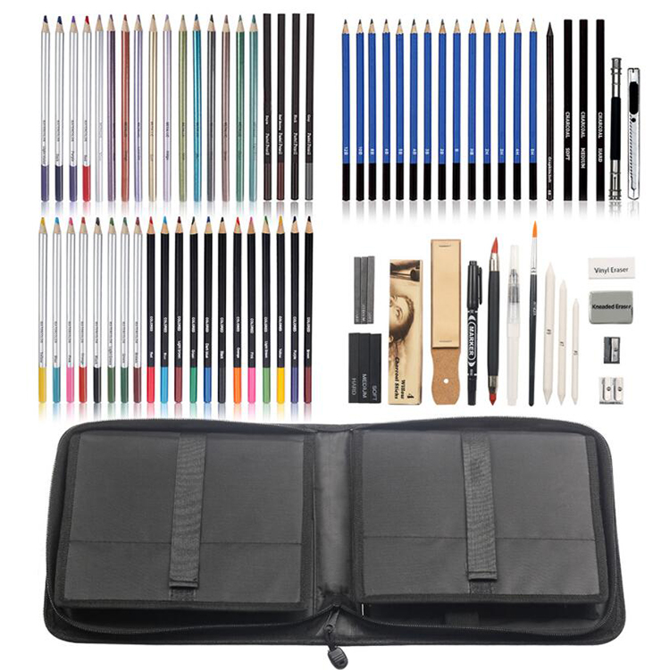 83pcs Sketching and Drawing Pencil Colored Pencil Set