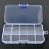 10 Grids Plastic Organizer Box 12.8x6.5x2.1cm