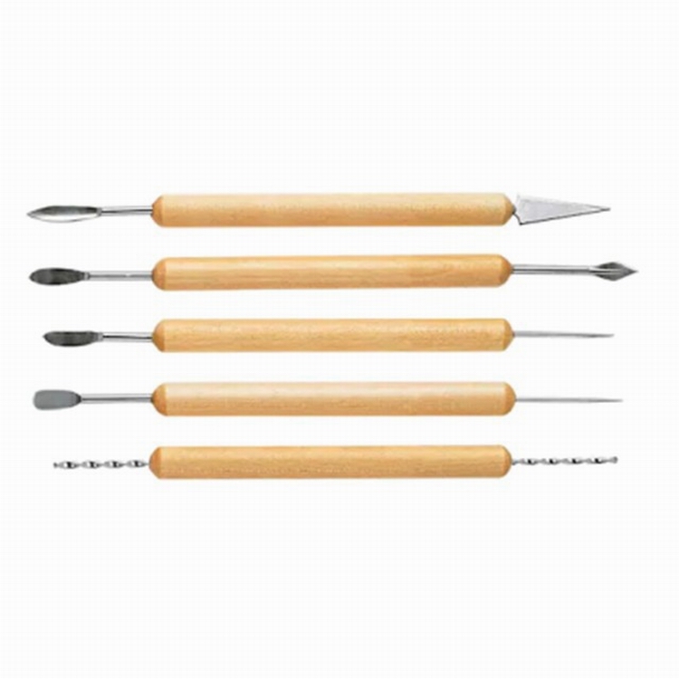 5pcs Double-ended Clean Up Clay Tool Kit