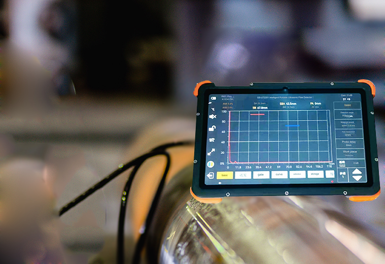 Inspeksi penempaan dan pengecoran dengan detektor cacat