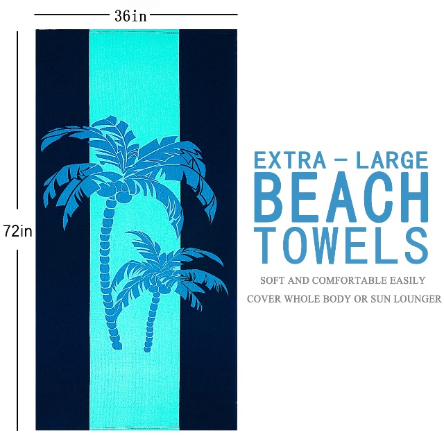  Toalha de praia de microfibra absorvente e &agrave; prova de areia personalizada de alta qualidade (1)