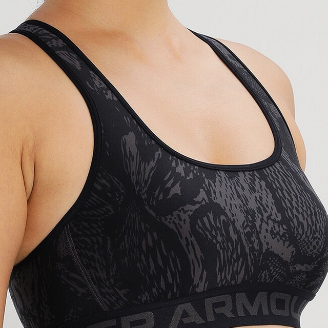 Sieviešu sporta krūšturis ar apdruku vidū