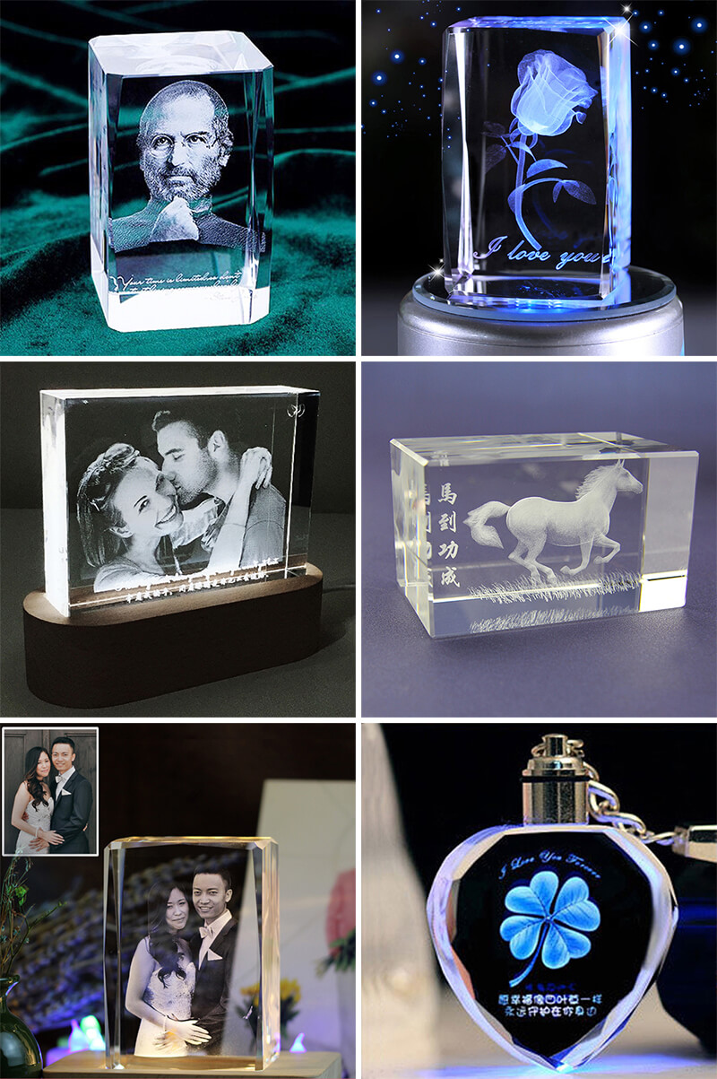 M&aacute;quina de grabado de cristal 3D