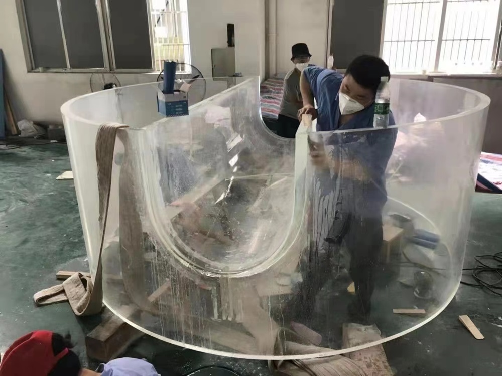 Fuzhou ongongta&yacute; suwasty d&uuml;n&yacute;&auml;si - Le&yacute;u akril akwariumy (6)