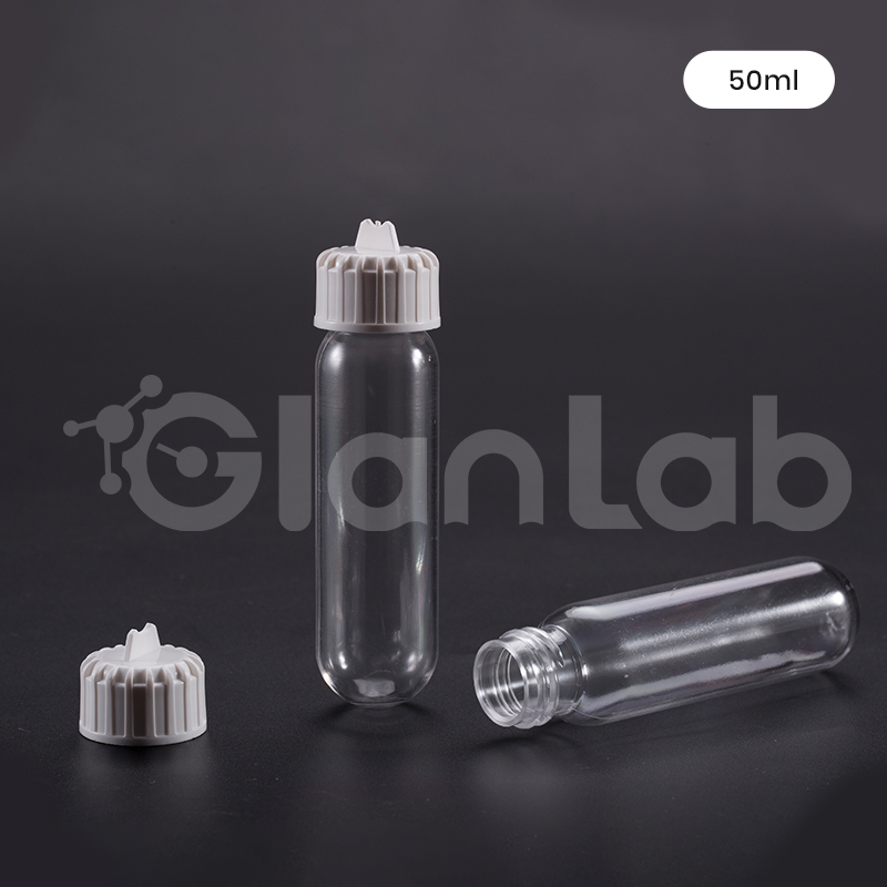 Tube &agrave; centrifuger en polycarbonate transparent de 50 ml.1