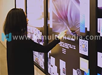 تطبيق جدار الفيديو التفاعلي - جدار عرض البضائع