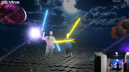 Lightsaber kinect game