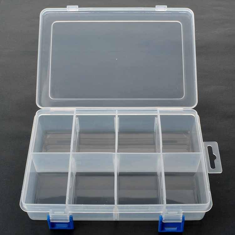 8 Grid Plastic Organizer Box 20x14x4.8cm 