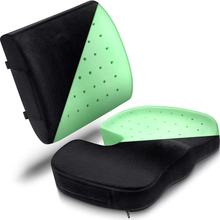 Hot Sale High Density Convenient Breathable Back And Seat Cushion Set 