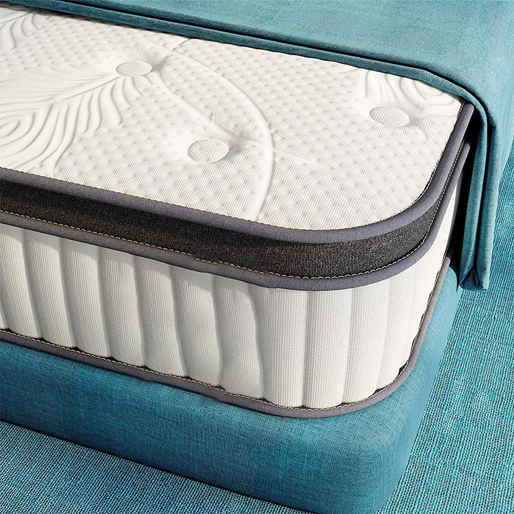 Roll Up High Quality Knit Fabric Pocket Spring Mattress with China Wholesale