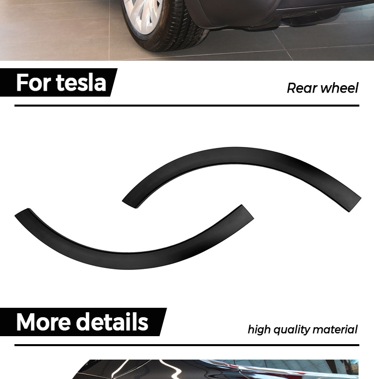 Tesla Model X Baksida Small Wheel Fender Flare Molding OEM
